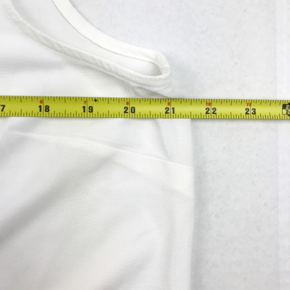 Bobeau Women's White Blouse W/ High Neck - Picture 2 of 5